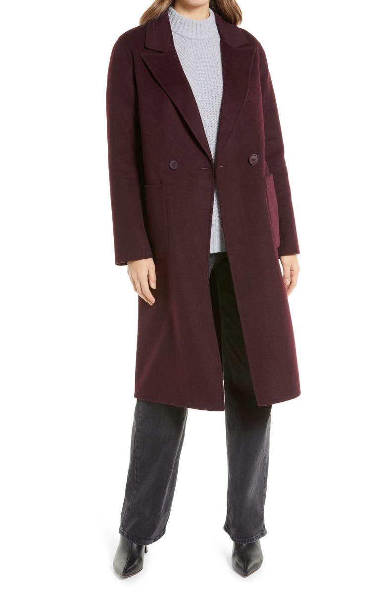 Halogen Double Face Wool Coat. Image via Nordstrom.