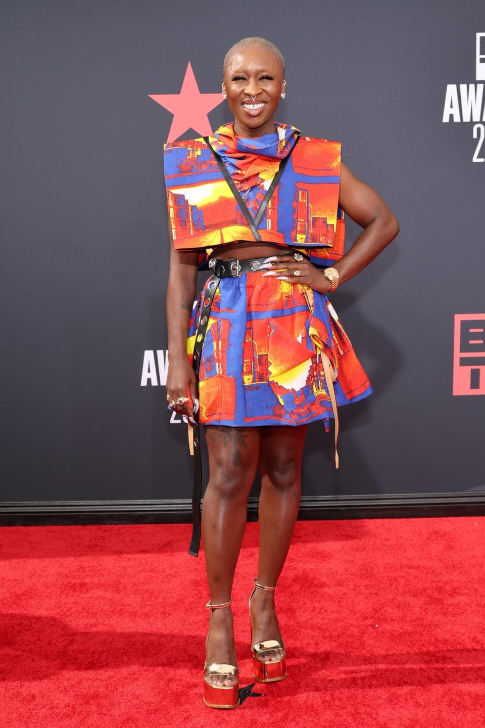 Cynthia Erivo at the 2022 BET Awards (Getty Images,)