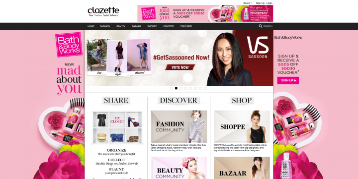 ecommerce sites singapore clozette