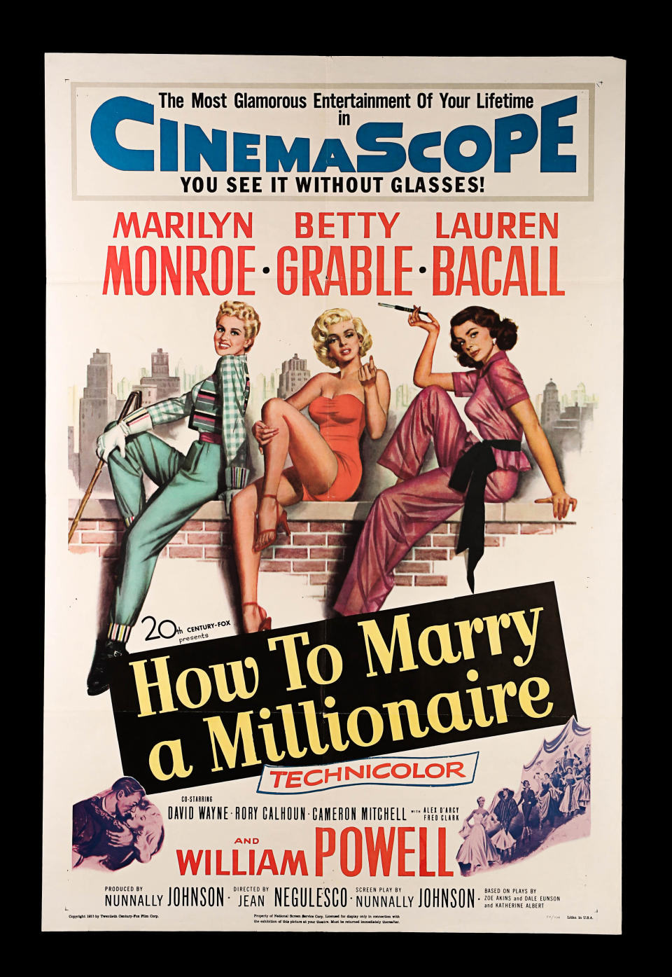 MARILYN MONROE: HOW TO MARRY A MILLIONAIRE (1953) – US One-Sheet Poster