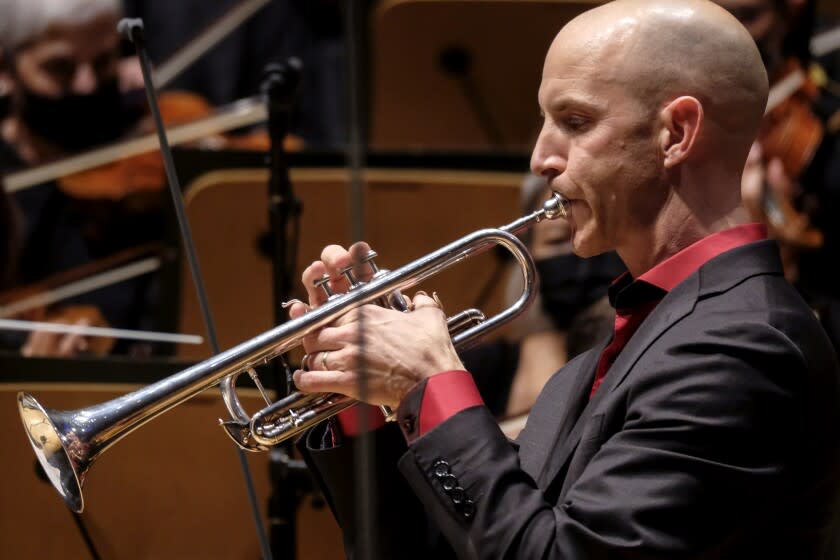 Conductor Gustavo Dudamel and trumpeter Thomas Hooten