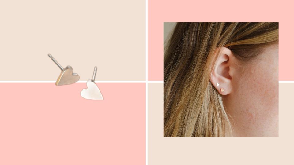 Valentine's Day Jewelry Gifts Buying Guide 2023: GLDN Heart Stud Earrings