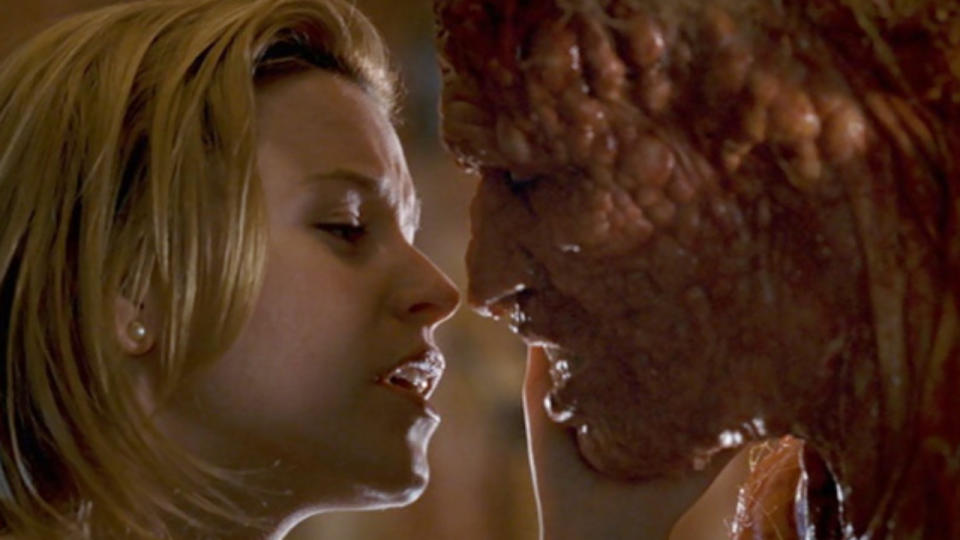 Elizabeth Banks and Michael Rooker in Slither