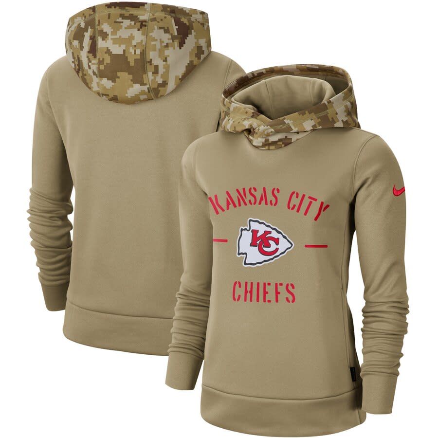 Women's Nike Chiefs 2019 Salute to Service Therma Pullover Hoodie