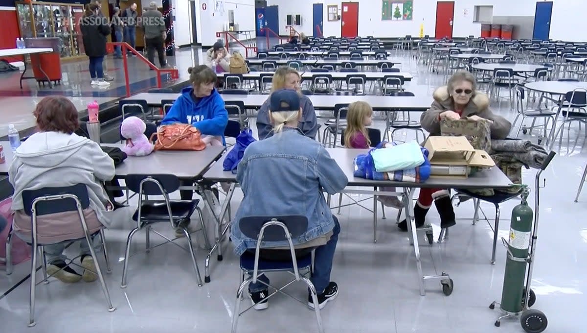 Residents spent the night in a local middle school  (WTVQ)