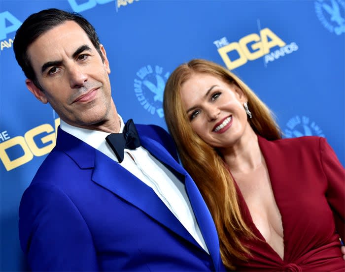 Isla Fisher y Sacha Baron Cohen