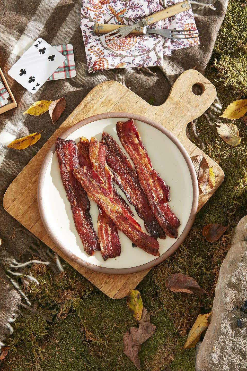 brown sugar and rosemary glazed bacon