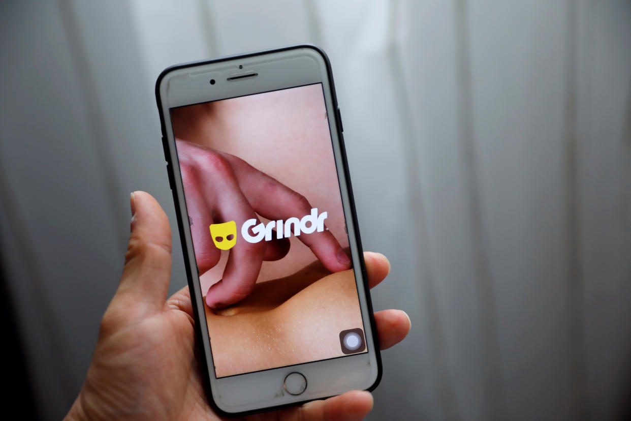 Grindr app. Photo: Aly Song/Illustration/Reuters