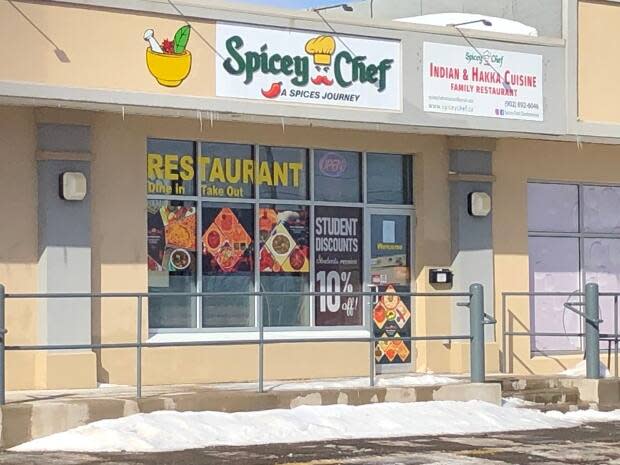 Spicey Chef Restaurant remains open for takeout business. (Brian Higgins/CBC - image credit)