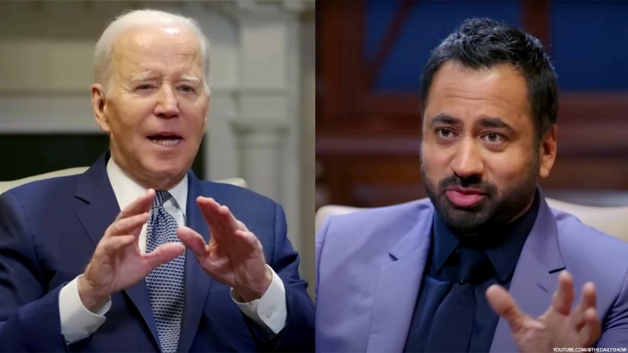 Joe Biden and Kal Penn