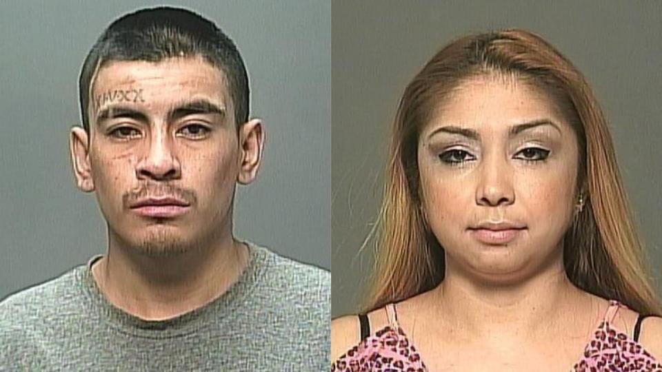 Romeo Chris Miles (left) and Evelyn Marie McKay are wanted on charges of forcible confinement and robbery. 
