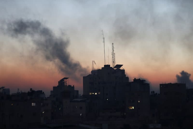 FILE PHOTO: Israeli raid at Al Shifa hospital and the area around it, in Gaza City