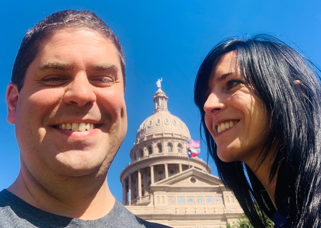 John Brunner und seine Frau Manon zogen von Frankreich nach Texas, etwa eine Stunde südlich von Austin (dessen Texas State Capitol Gebäude hier abgebildet ist). - Copyright: Courtesy of John Brunner.
