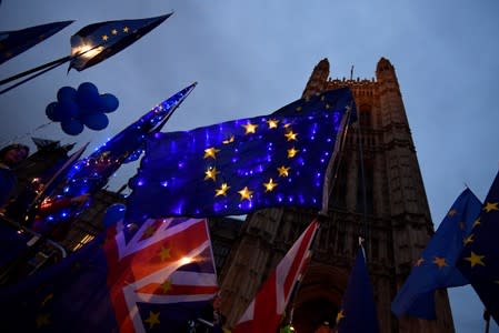 Protest outside the Houses of Parliament in London