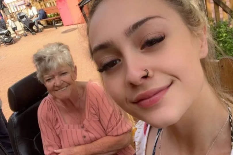 Shakira pictured with her gran, Morag Law