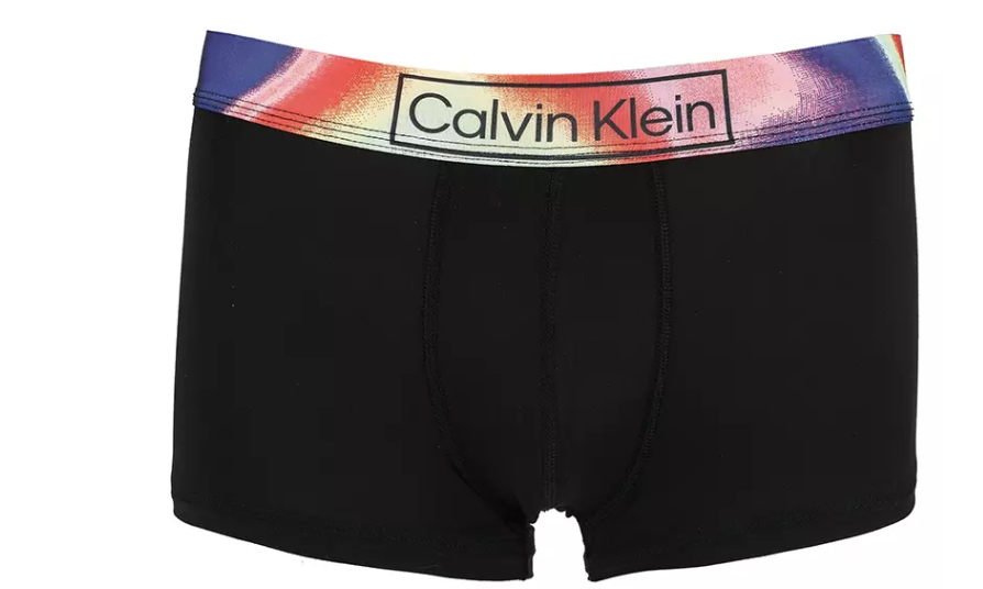 Calvin Klein Low Rise Boxer Briefs with rainbow waistband