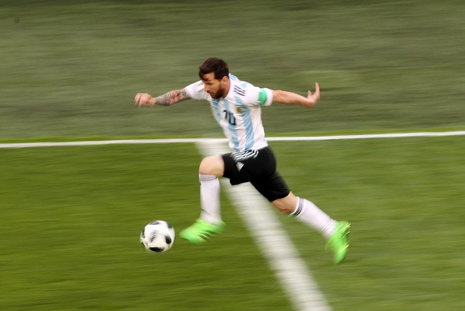 Could Lionel Messi be heading for the Premier League (Owen Humphreys/PA) (PA Archive)