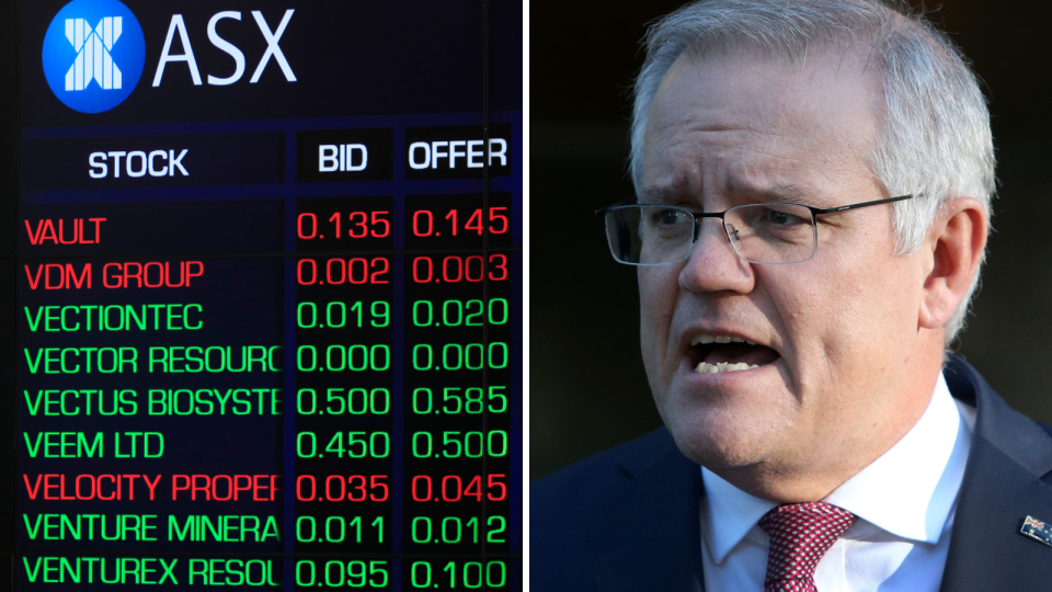 The ASX board and Prime Minister Scott Morrison