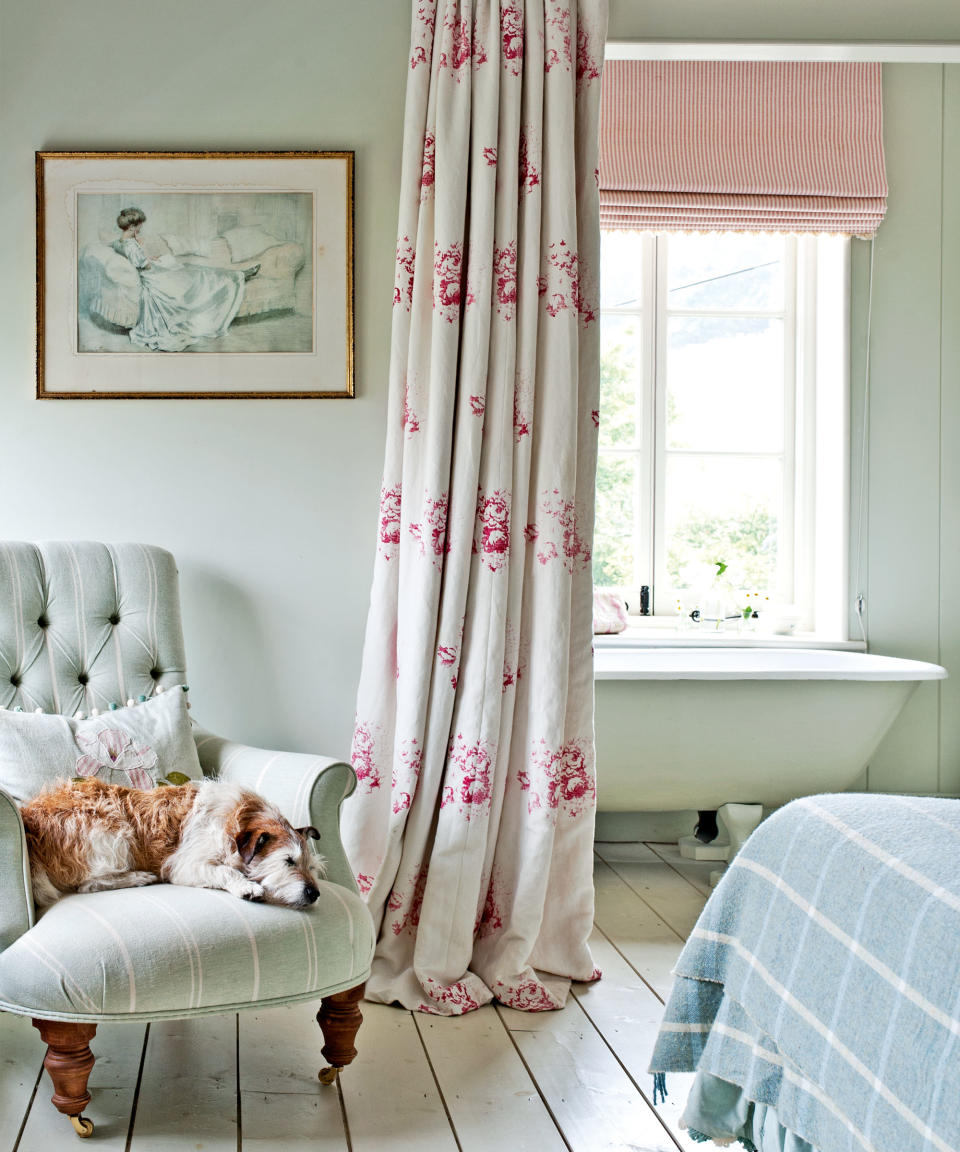 5. Add privacy with a curtain