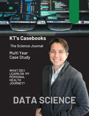 „KT’s Casebooks, The Science Journal“ von Kristen Thomasino, Data Scientist, Humanitarian, Social Good Warrior, 22-fache Autorin.  Über die Überwindung schwerer Fibromyalgie & amp;  Hirnnebel, "Der Schaden, den ich erlitten habe, erforderte den Einsatz spezialisierter Tools und Dienstleistungen, um dort zu sein, wo ich heute bin.  Ich habe weniger Schmerzen &  ein größeres Bewusstsein dafür gewonnen, warum mein Körper so funktioniert, wie er es tut.  Jetzt bin ich mit Unterricht ausgestattet, um meine Fähigkeiten weiter auszubauen.  Ich habe diesen Leitfaden erstellt, damit andere introspektiv über ihre Reise nachdenken können.