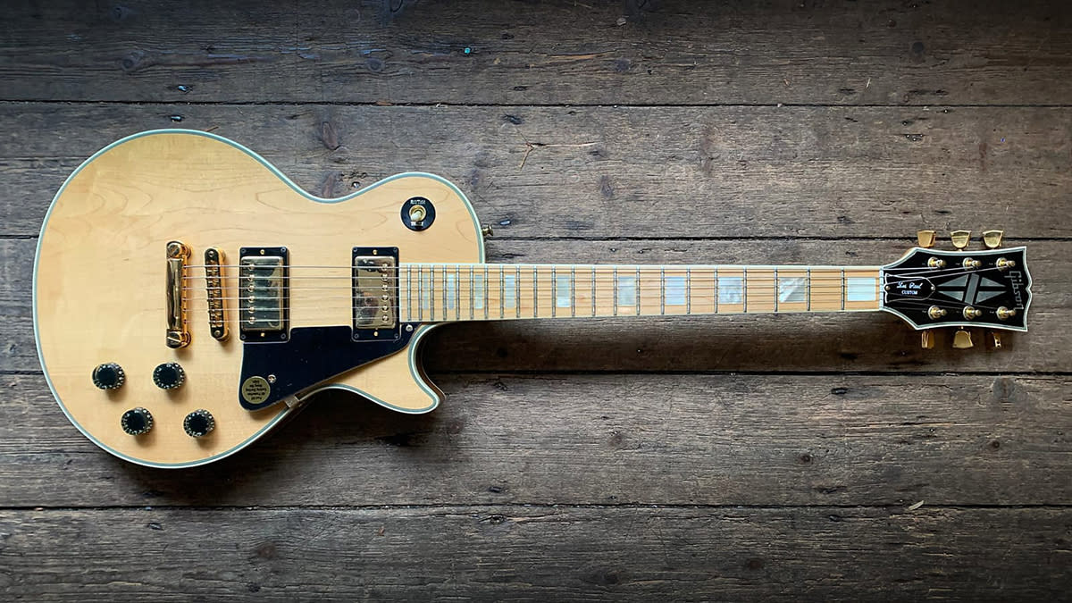  A Gibson Les Paul Custom 1981 owned by Les Paul. 