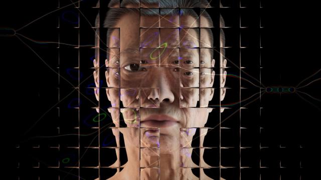 This image shows a portrait of a simulated middle-aged white woman against a black background (Image by Alan Warburton / &#xa9; BBC / Better Images of AI / Virtual Human / CC-BY 4.0)