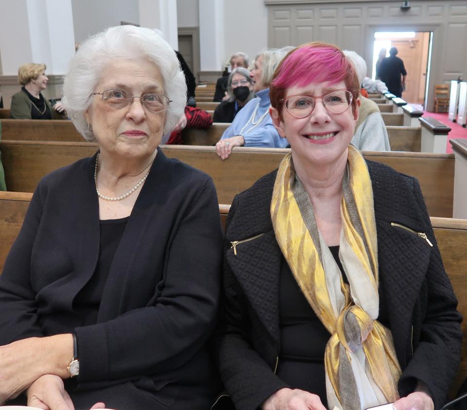 Lisa Hay and Betty McKenzie attended an organ concert held at the First Presbyterian Church, 1573 North Highland, in Jackson, Tennessee on Sunday, February 5, 2023. The concert, featuring music by internationally recognized organist Jonathan Dimmock, was held to kick off the Bicentennial year celebration for the church which was founded on September 25, 1823. A reception was held in Memorial Hall to honor Mr. Dimmick after the concert.