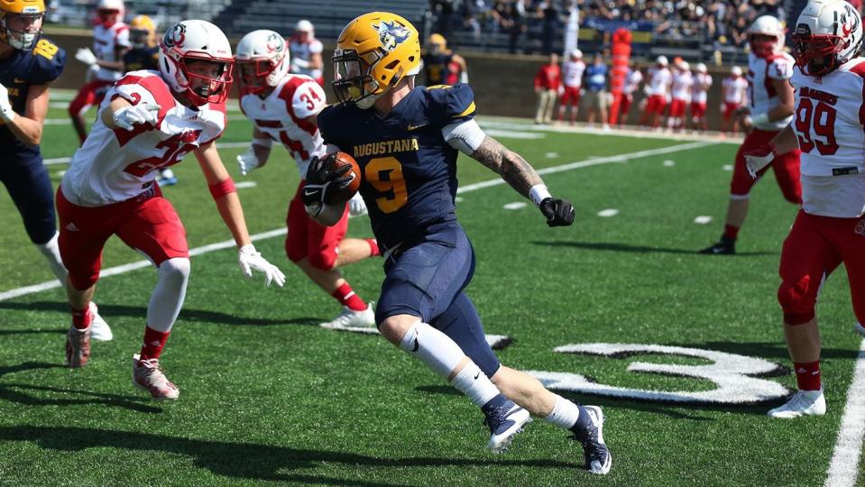 Augustana's Jarod Epperson is one of the top running backs in the NSIC