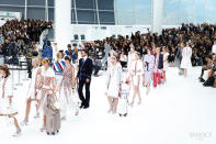 <p>The models walk their final lap for the French fashion house. <br></p>