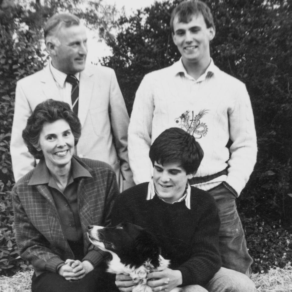 Peter and Diana with sons Murray and Robbie