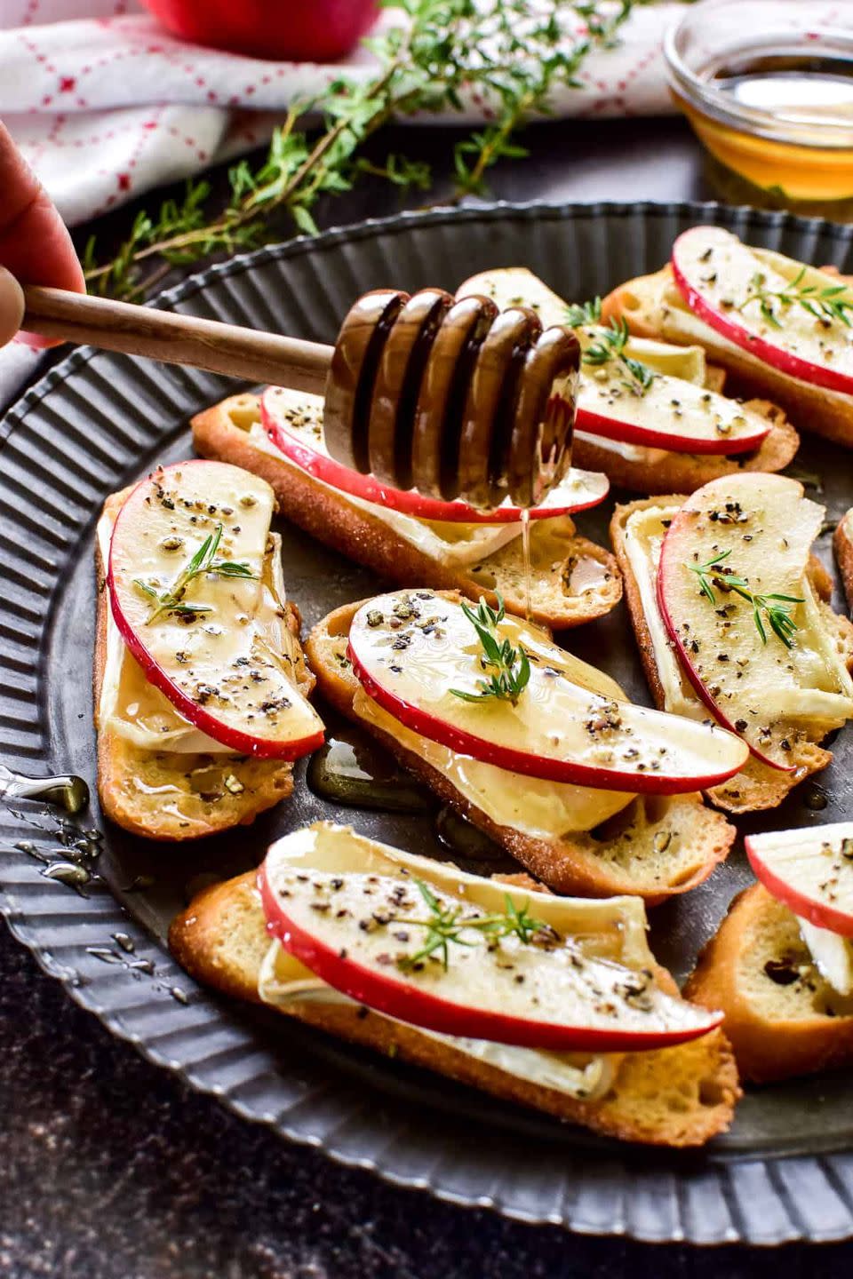 Apple Brie Crostini