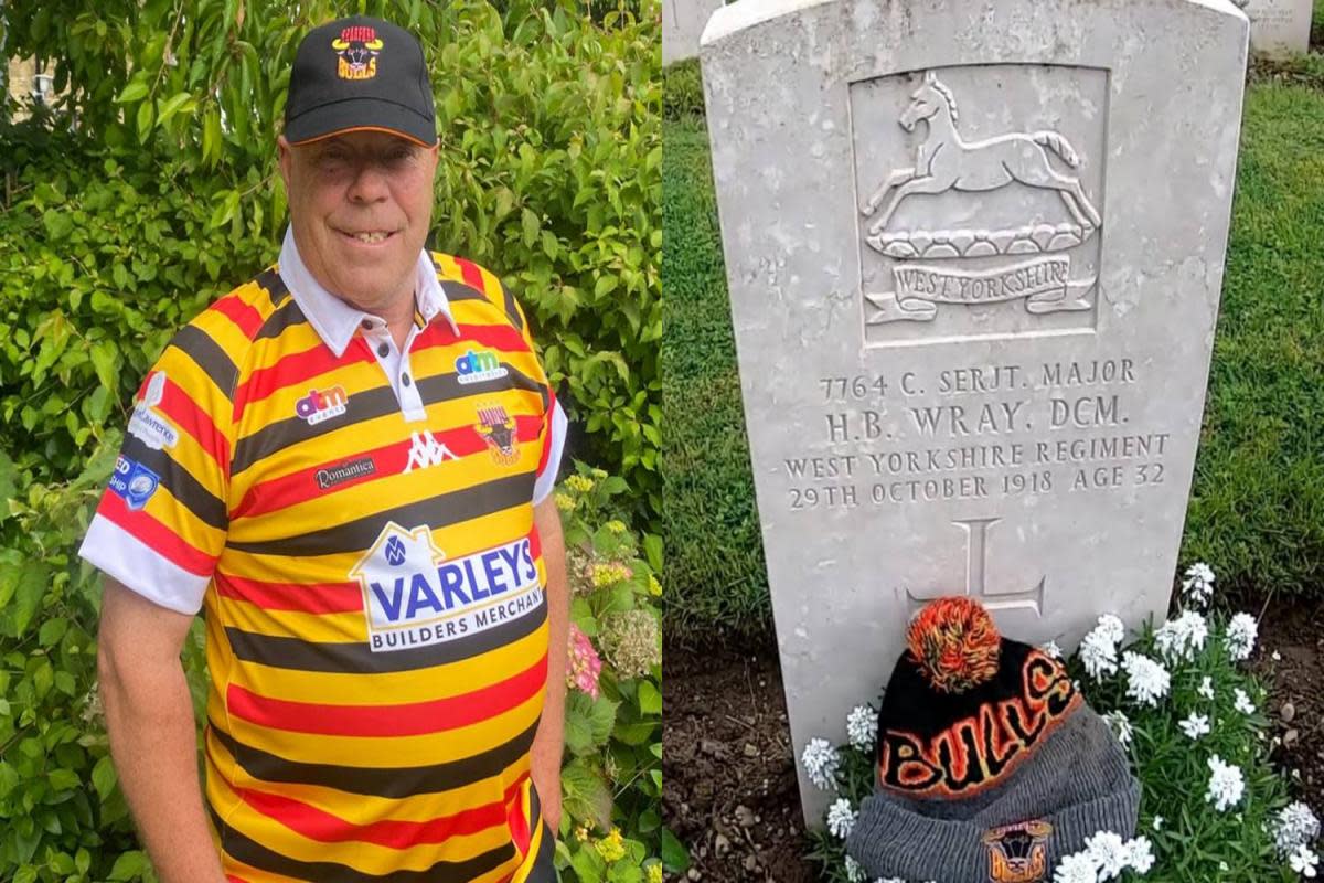 Graham Swain is on a mission to pay his respects to former Bradford Northern players who lost their lives in World War One. <i>(Image: Bradford Bulls)</i>