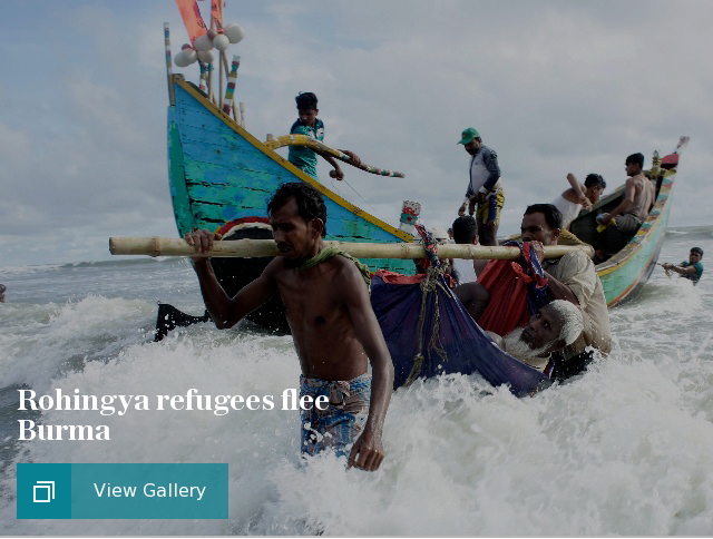 Rohingya refugees flee Burma