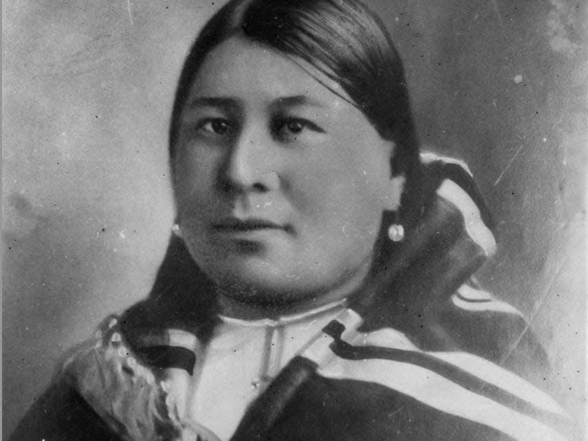 Portrait of Osage Indian Anna Kyle Brown (1886 - 1921), Oklahoma, early 20th century. She was one of the first documented victims of a series of over 60 murders between 1918 and 1931 that became known as the 