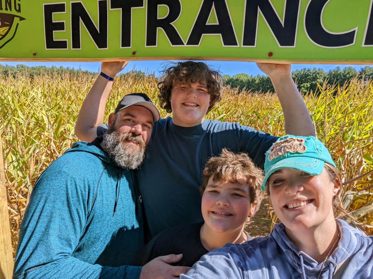 The Kilburn family: Eric Sr., Eric Jr., Graesyn and Rebecca. The family has height in the genes, with Eric Jr. the tallest at 6'10