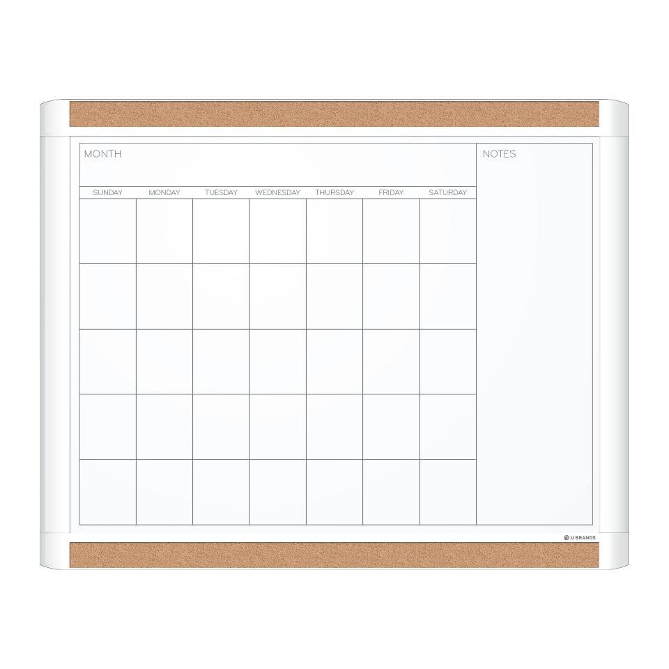 <p><strong>U Brands</strong></p><p>officedepot.com</p><p><strong>$18.99</strong></p><p>This calendar has a lot going for it, just like the couple that will soon receive it. Combining dry erase ink with magnetic hookups and a cork border, it's one you'll want to have out on display. Better, it'll keep the duo as organized as ever.</p>