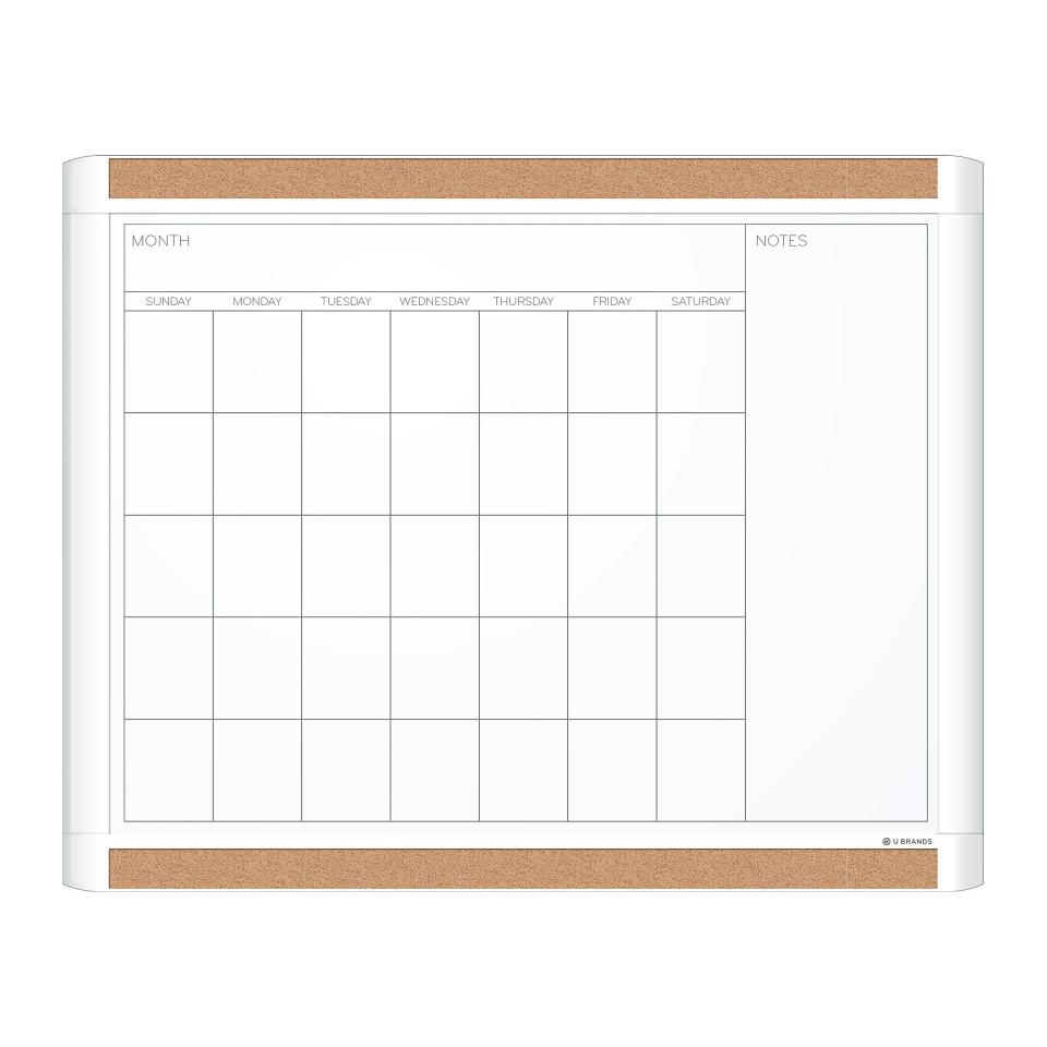 Magnetic Dry-Erase/Calendar Board