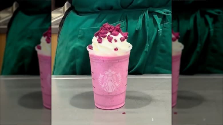 label order of stardust frappuccino