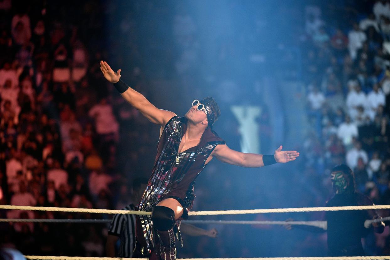 The Miz durante una función de WWE en Riad, Arabia Saudita durante 2018. (FAYEZ NURELDINE/AFP via Getty Images)