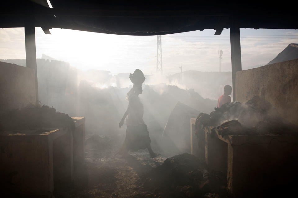 Haiti market fire