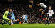 Britain Soccer Football - Manchester City v Tottenham Hotspur - Premier League - Etihad Stadium - 21/1/17 Tottenham's Dele Alli scores their first goal Action Images via Reuters / Jason Cairnduff Livepic