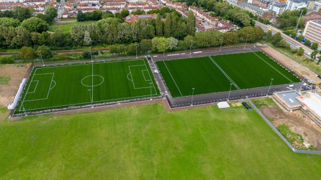 Footballhub - Construction progress of our new field in