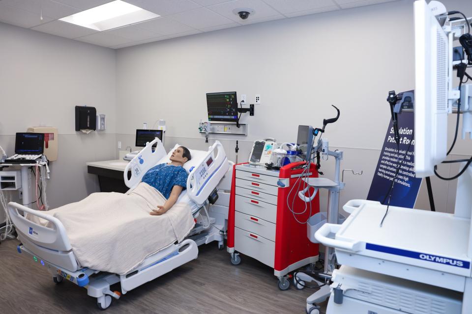 The simulation room at the new medical resident training lab at HCA Florida Sarasota Doctors Hospital opened Oct. 5.