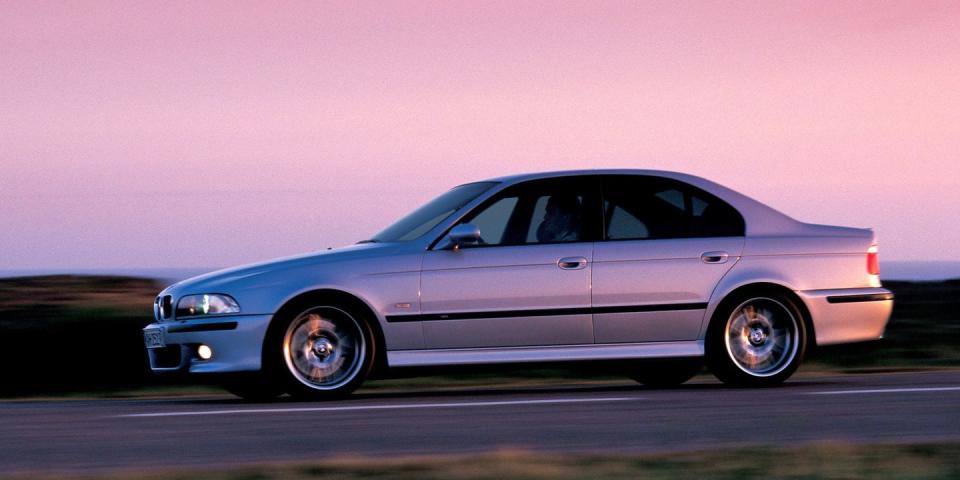 <p>Many consider the E39 M5 to have the "<a href="http://www.roadandtrack.com/car-culture/a17675/coming-to-america-the-bmw-m5/" rel="nofollow noopener" target="_blank" data-ylk="slk:cleanest 5 Series body style ever;elm:context_link;itc:0;sec:content-canvas" class="link ">cleanest 5 Series body style ever</a>." This car was fitted with an excellent 5.0 liter V8 engine.</p>