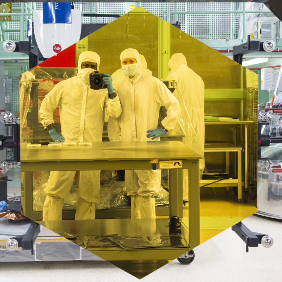 james webb space telescope mirror reflection nasa