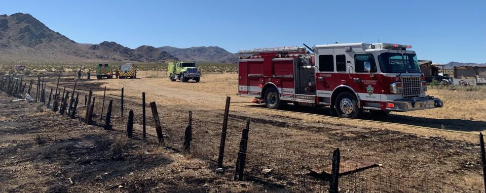 Firefighters responded to the “Barstow Fire,” which started north of Lucerne Valley on Thursday, May 9, 2024, and was held at 55 acres, according to San Bernardino County Fire Department.