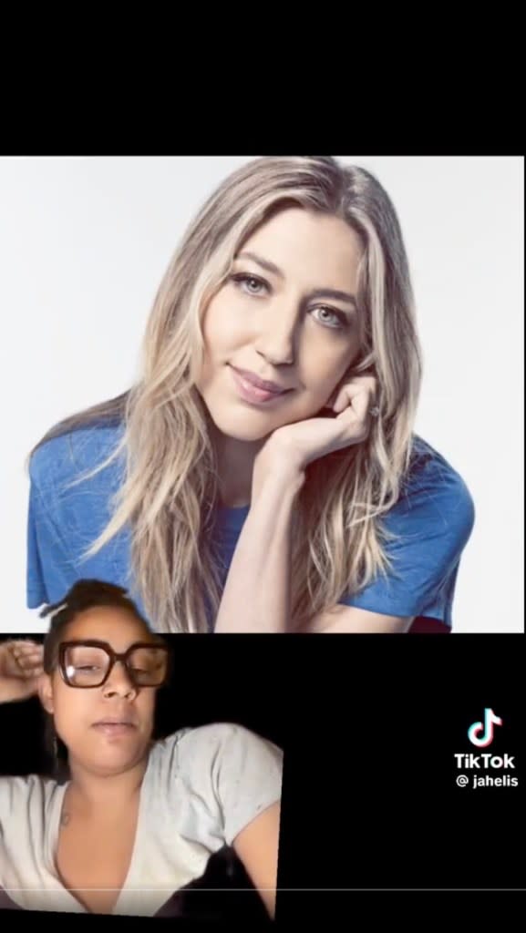 Jahelis claimed Heidi Gardner is “not that pretty” despite often playing the “hot” girl in sketches. @jehelis/TikTok