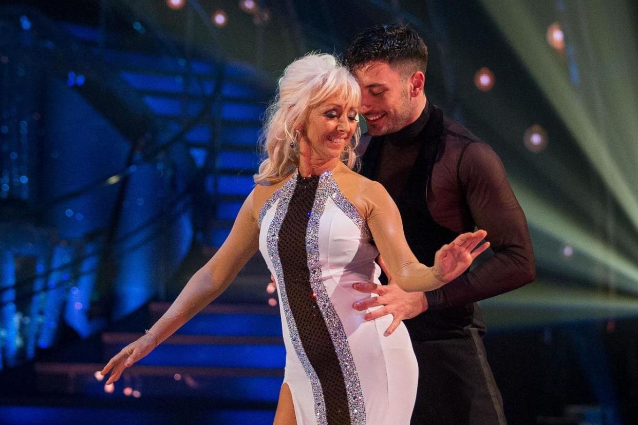 Just rumours: Debbie McGee has rubbished claims she's feuding with Alexandra Burke: BBC/Guy Levy