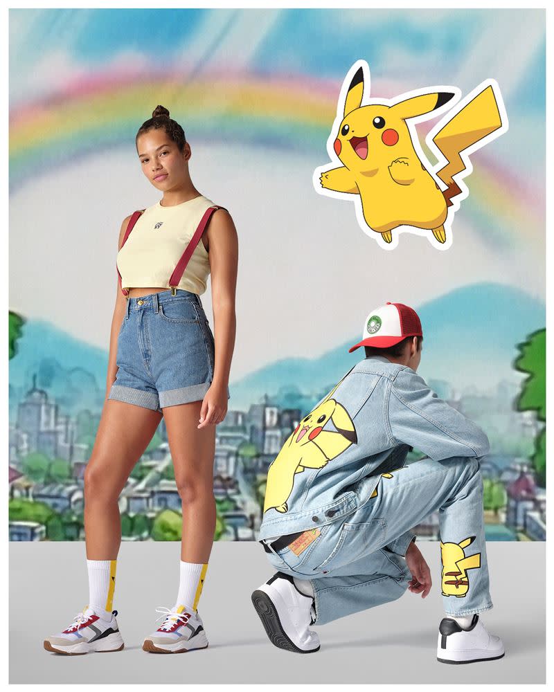 丹寧品牌LEVI’S與Pokémon攜手合作（圖／品牌提供）