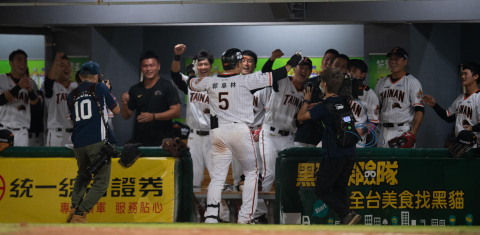 統一獅團隊。（資料照，Photo by Gene Wang/Getty Images）